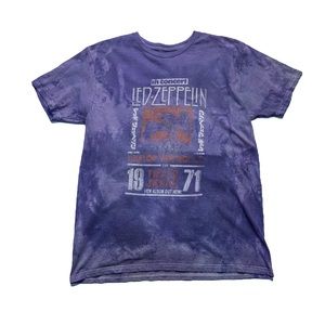 Led Zeppelin Solid Tie Dye Band Tee